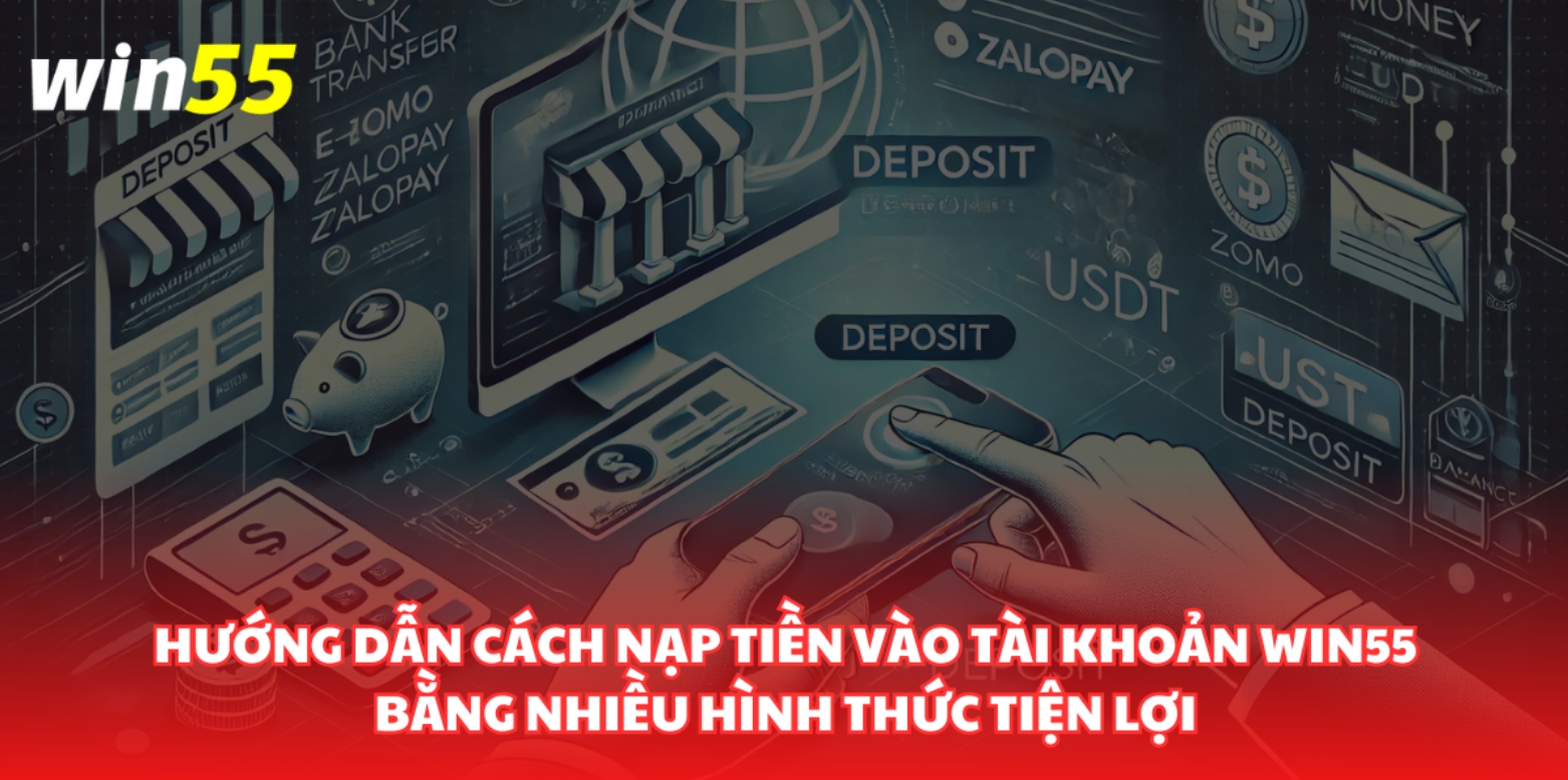 Thao tác nạp tiền tại Win55 không hề khó