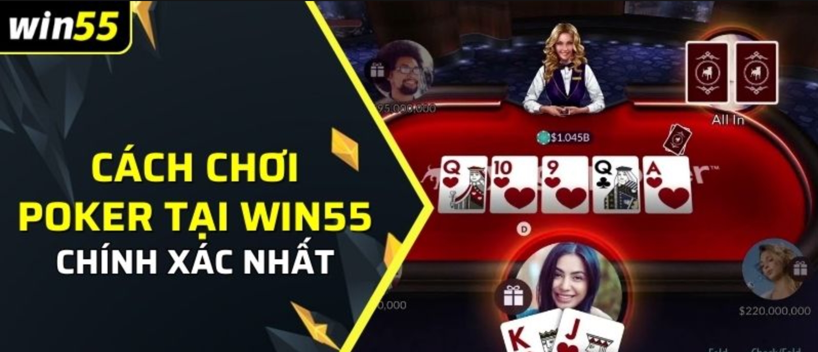 Thuộc lòng luật chơi cổng game poker Win55